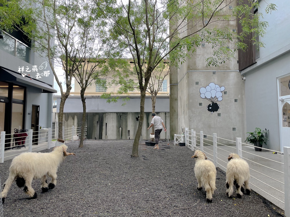 祥之飛去宜蘭五結景點｜黑鼻羊.笑笑羊親子動物互動咖啡廳新景點「黑RURU CAFE」