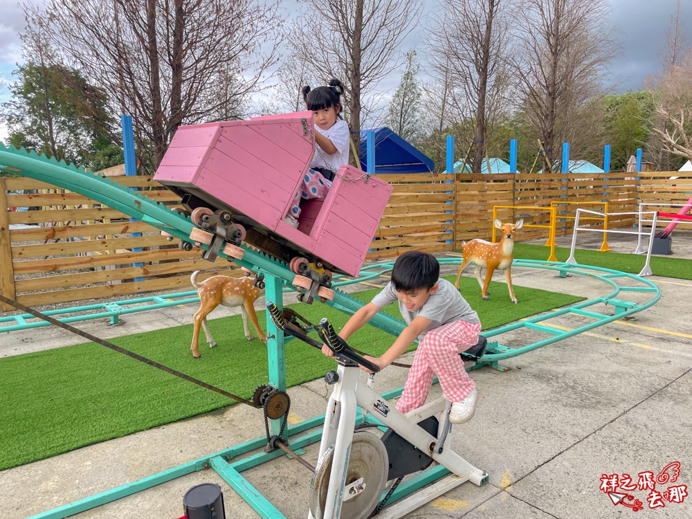 祥之飛去嘉義中埔景點｜全新親子樂園景點「萌寵村親子樂園」暢玩人力遊樂設施.萌寵動物互動