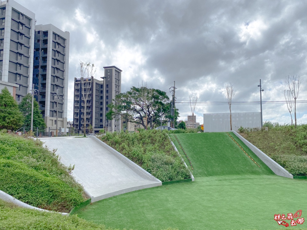 祥之飛去桃園大園景點｜華興池生態親子公園.近距離看飛機降落＋滑索獨木舟＋生態遊戲場一次滿足