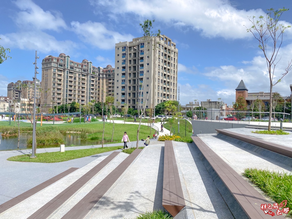 祥之飛去桃園大園景點｜華興池生態親子公園.近距離看飛機降落＋滑索獨木舟＋生態遊戲場一次滿足