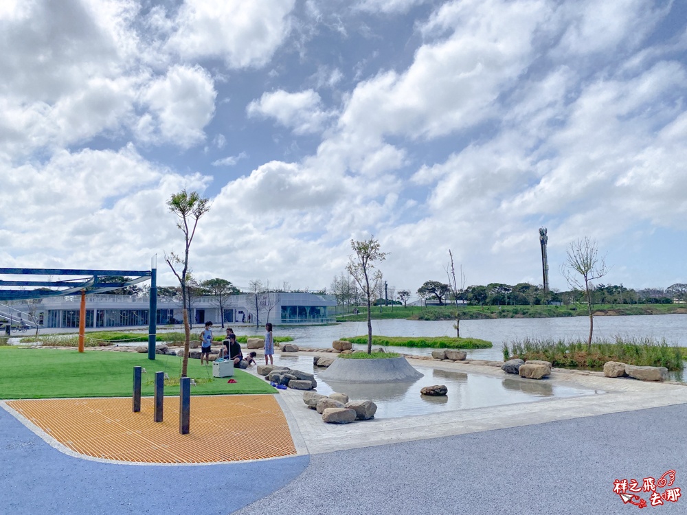 祥之飛去桃園大園景點｜華興池生態親子公園.近距離看飛機降落＋滑索獨木舟＋生態遊戲場一次滿足