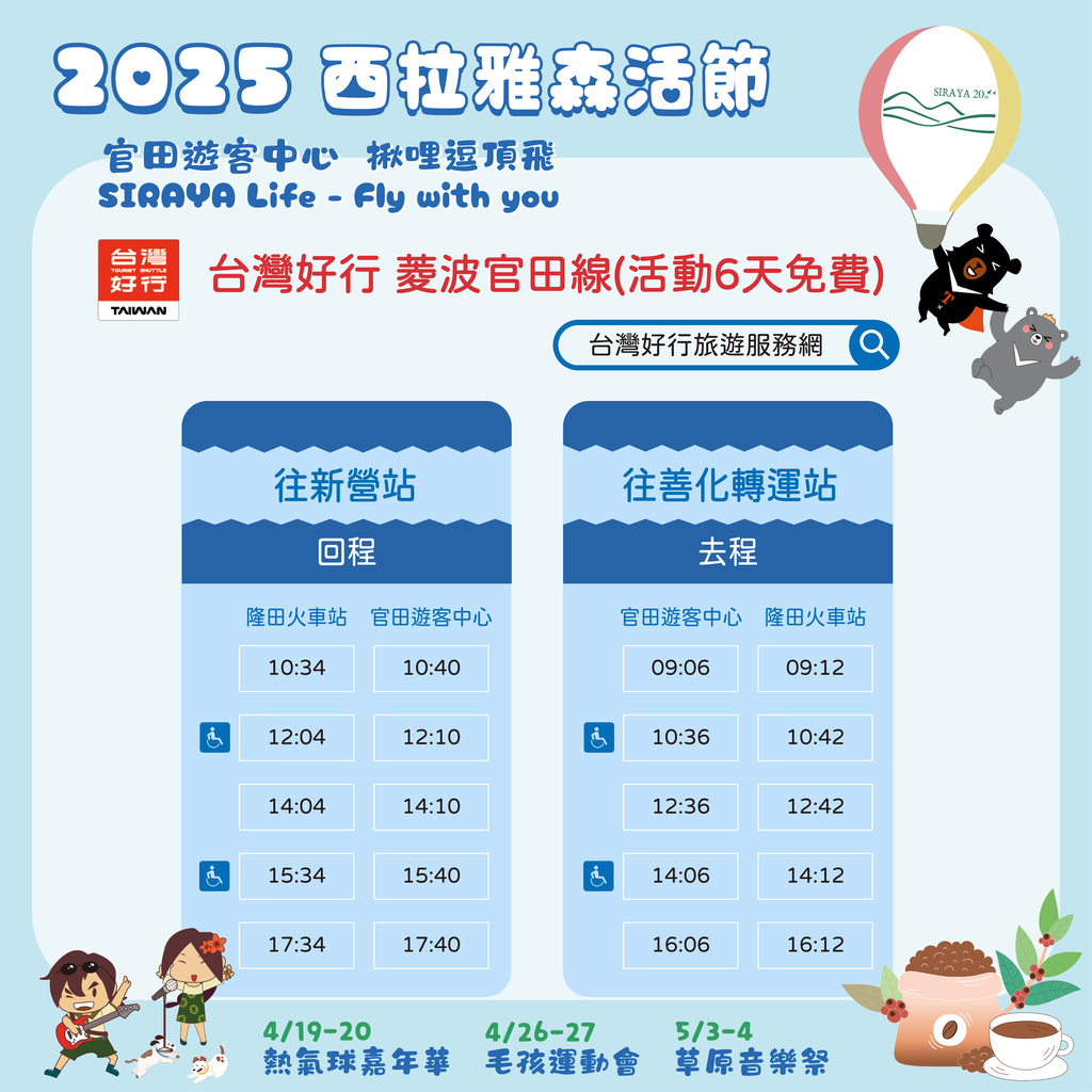 祥之飛去台南官田景點｜2025西拉雅森活節攻略!熱氣球體驗、光雕音樂會、市集免費玩一次搞定