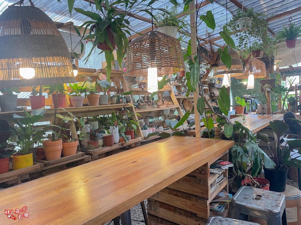 祥之飛去桃園龍潭景點｜茉莉花園caf’e森林系咖啡廳推薦.三坑老街旁田園風玻璃屋.寵物友善露營系咖啡