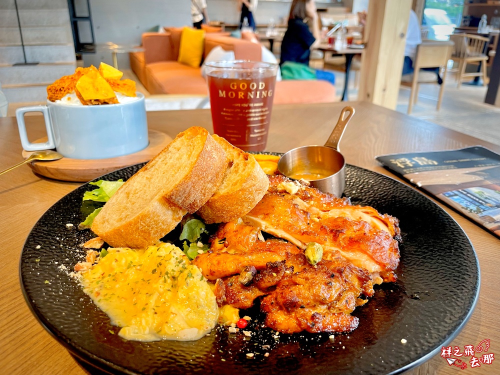 祥之飛去桃園早午餐景點｜浮島溪 Sot Café Rivulet｜隱身小檜溪重劃區.質感北歐玻璃屋下午茶咖啡廳必拍美店